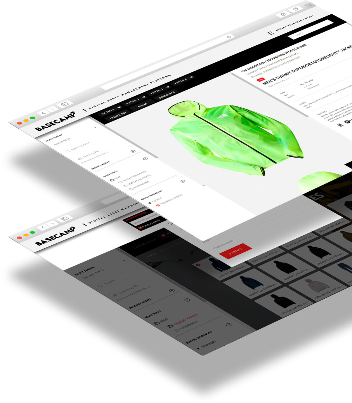 screenshot of BaseCamp DAM-PIM